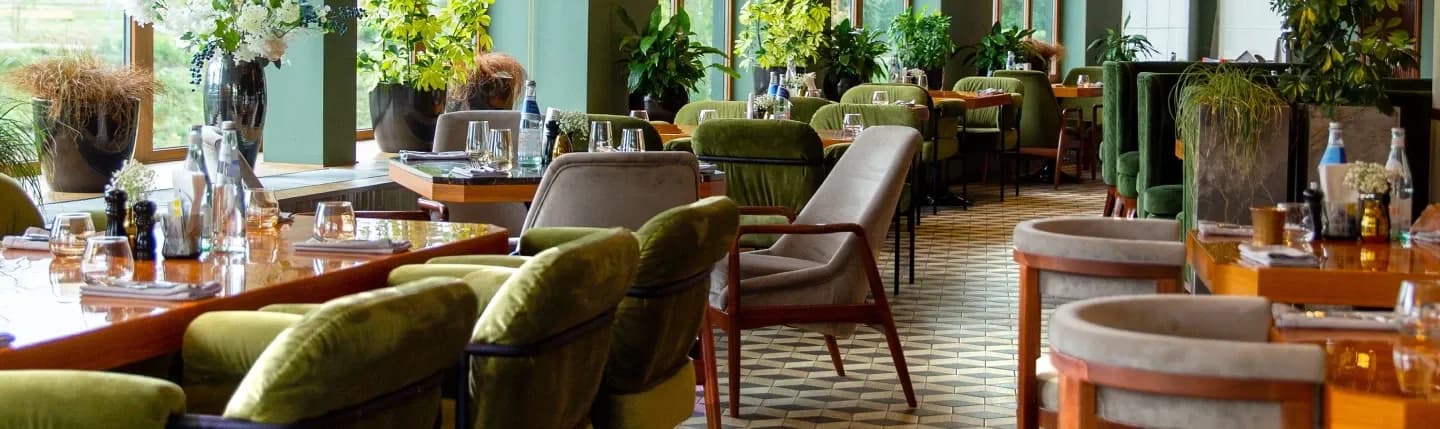 Independent restaurant dining room